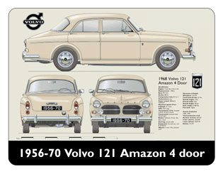 Volvo Amazon 4 door 1956-70 Mouse Mat